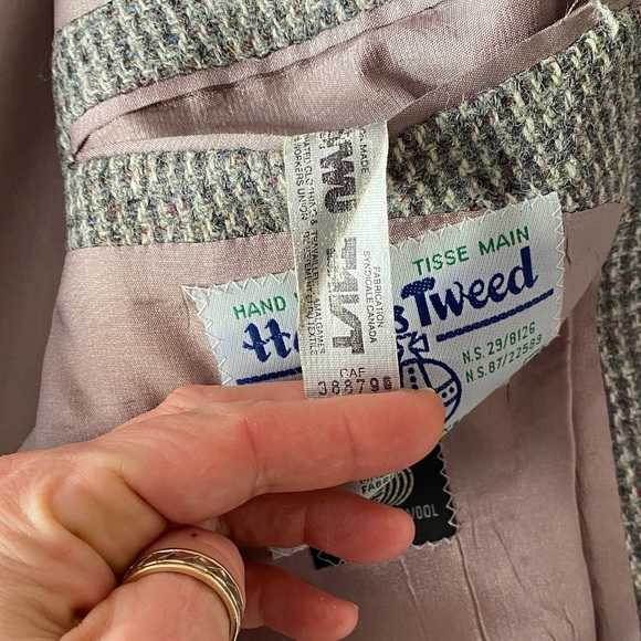 Vintage Harris Tweed Wool Blazer Men’s suit jacket Grandpacore old money - Picture 10 of 16